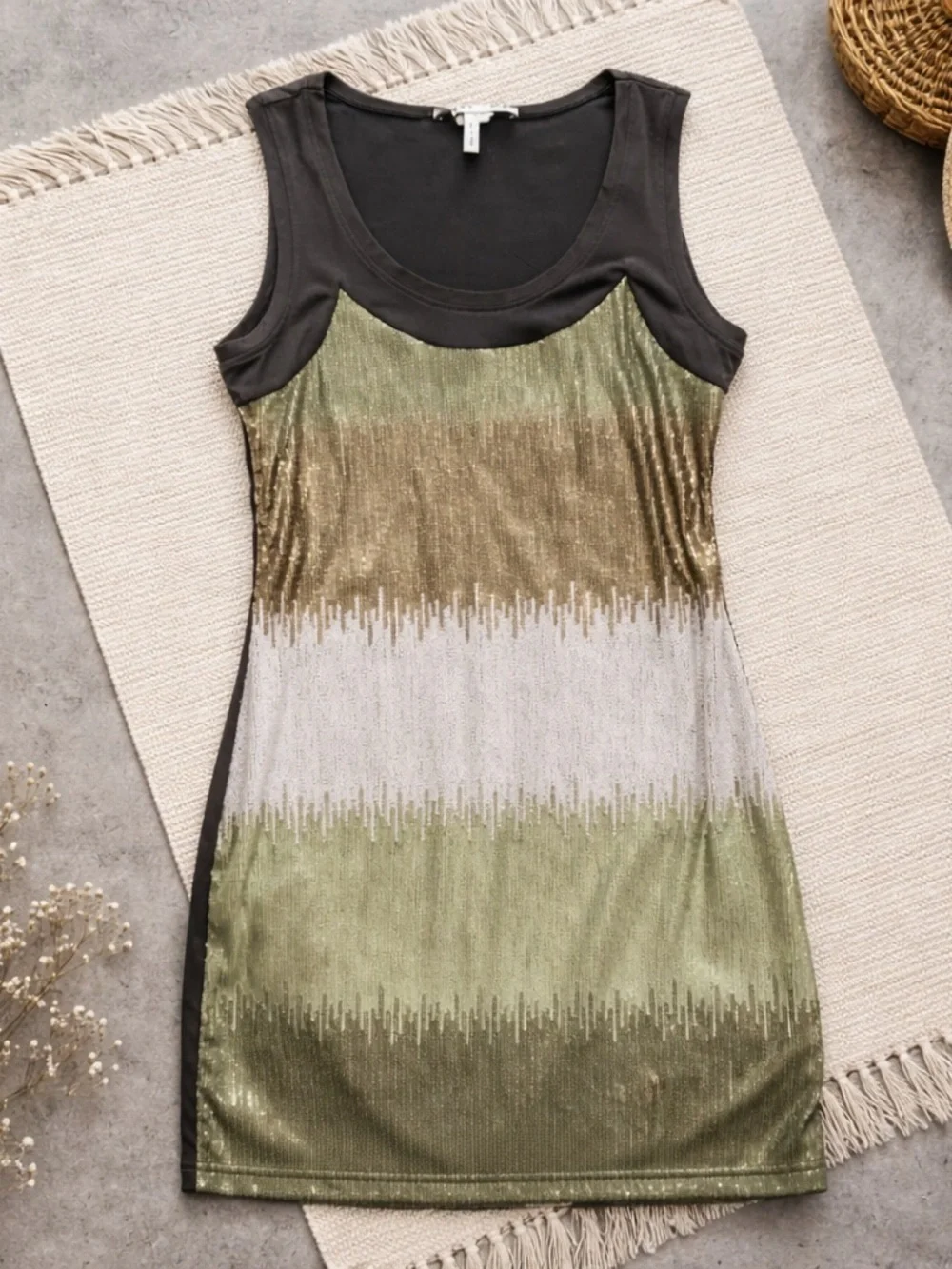 Max & Cleo Sequin Sleeveless Dress